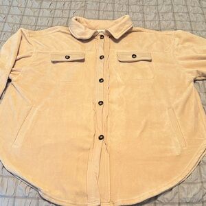 BiBi Camel Utility Jacket with Button Accents